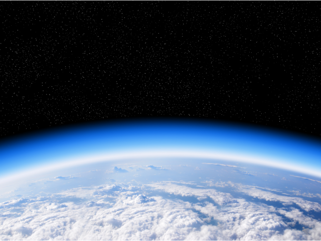 Picture of the Earth's ozone layer
