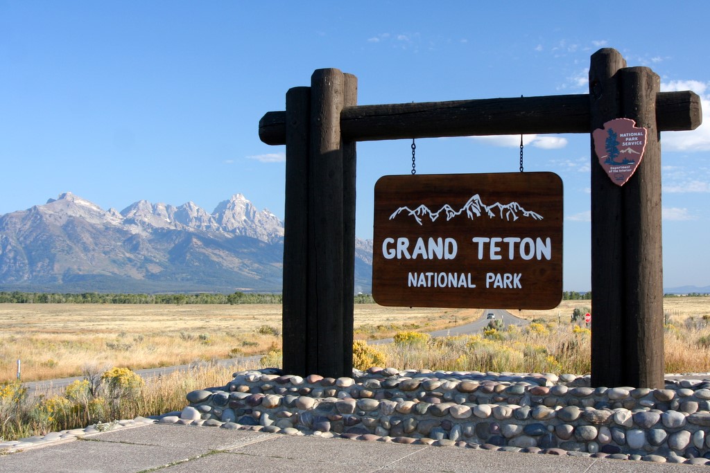 Grand Teton National Park Sign