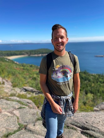 Nick Bradford on the Gorham Mountain Trail