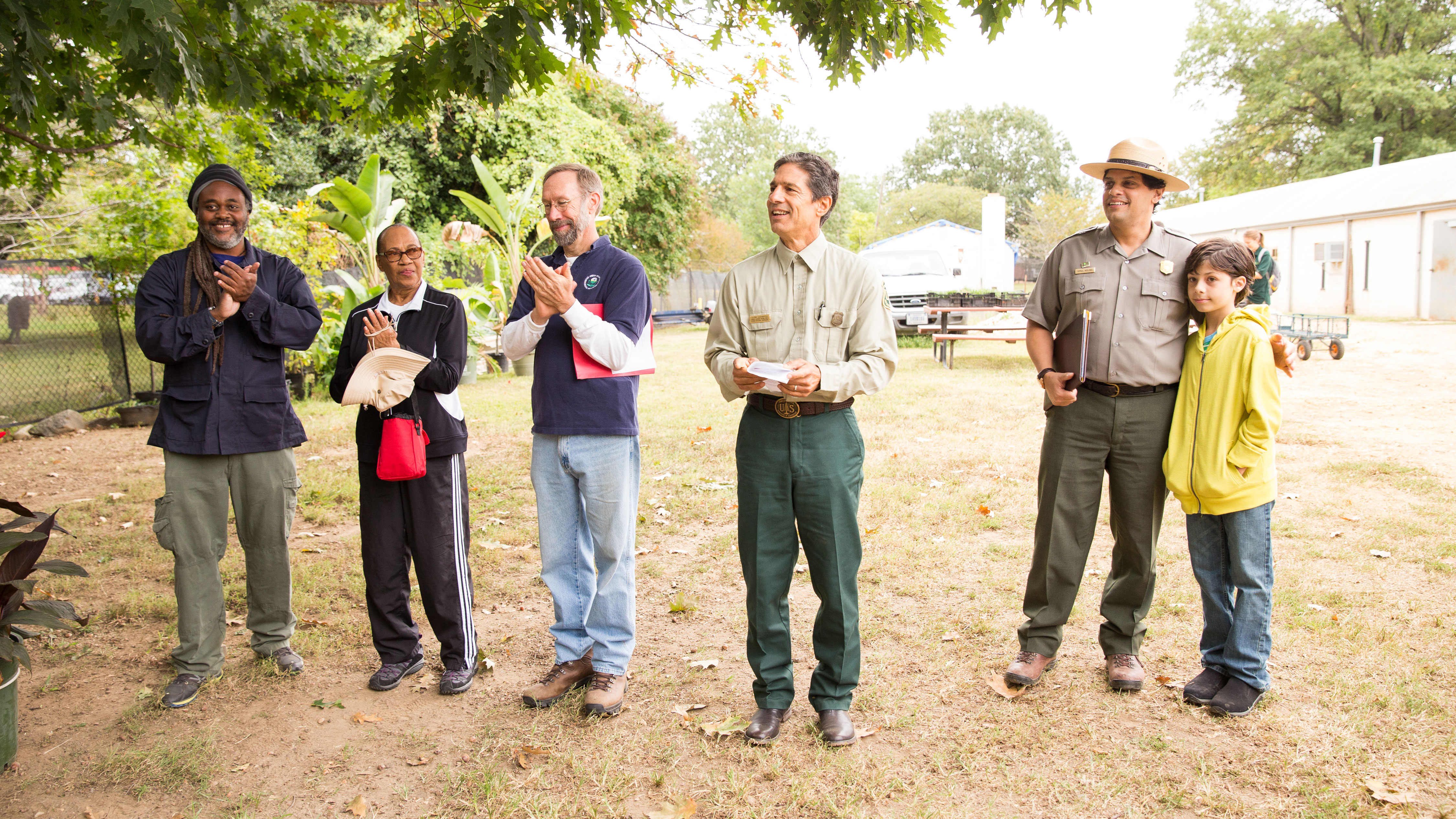 Alan Spears and others at the Kenilworth Aquatic Gardens NPLD Event in 2015