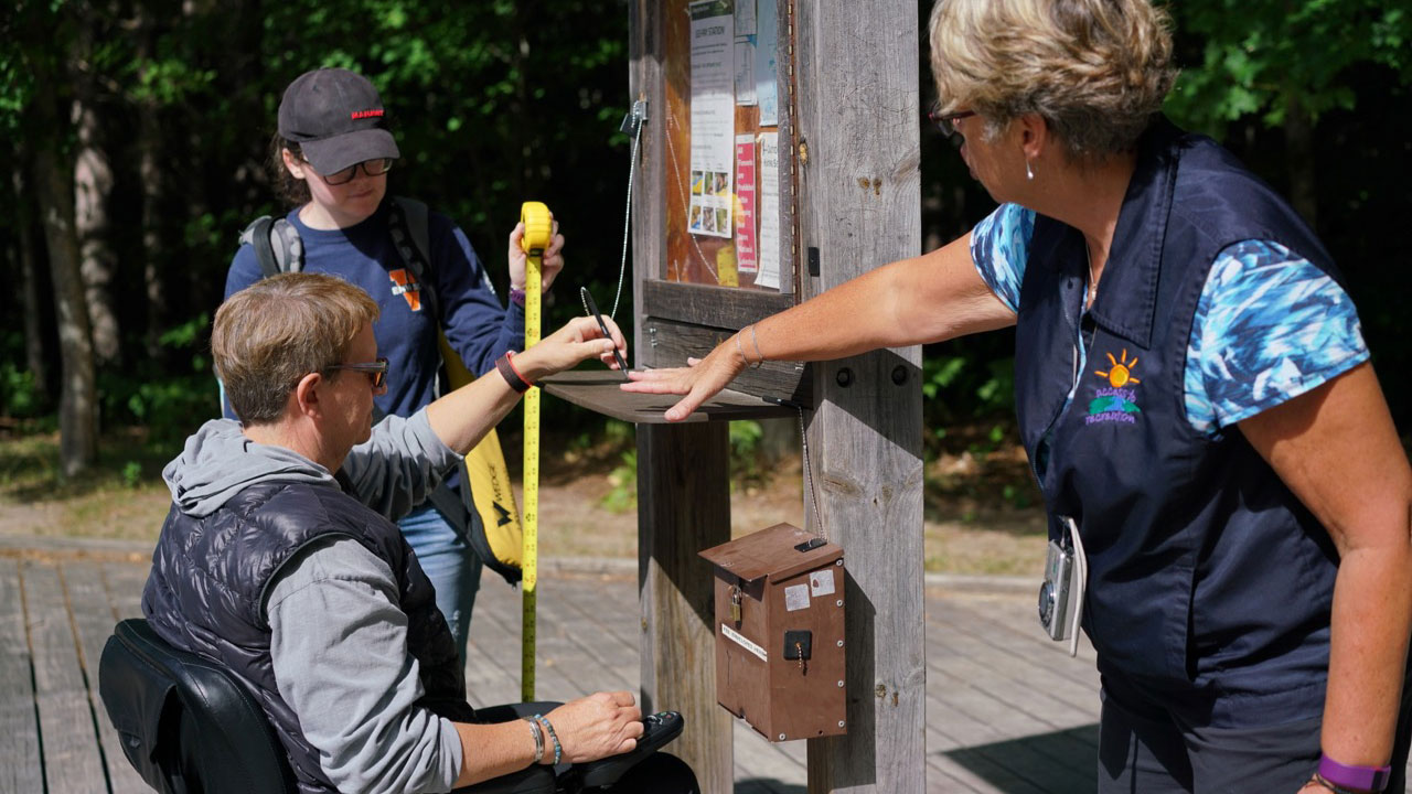 Measuring height requirements at Sleeping Bear Dunes