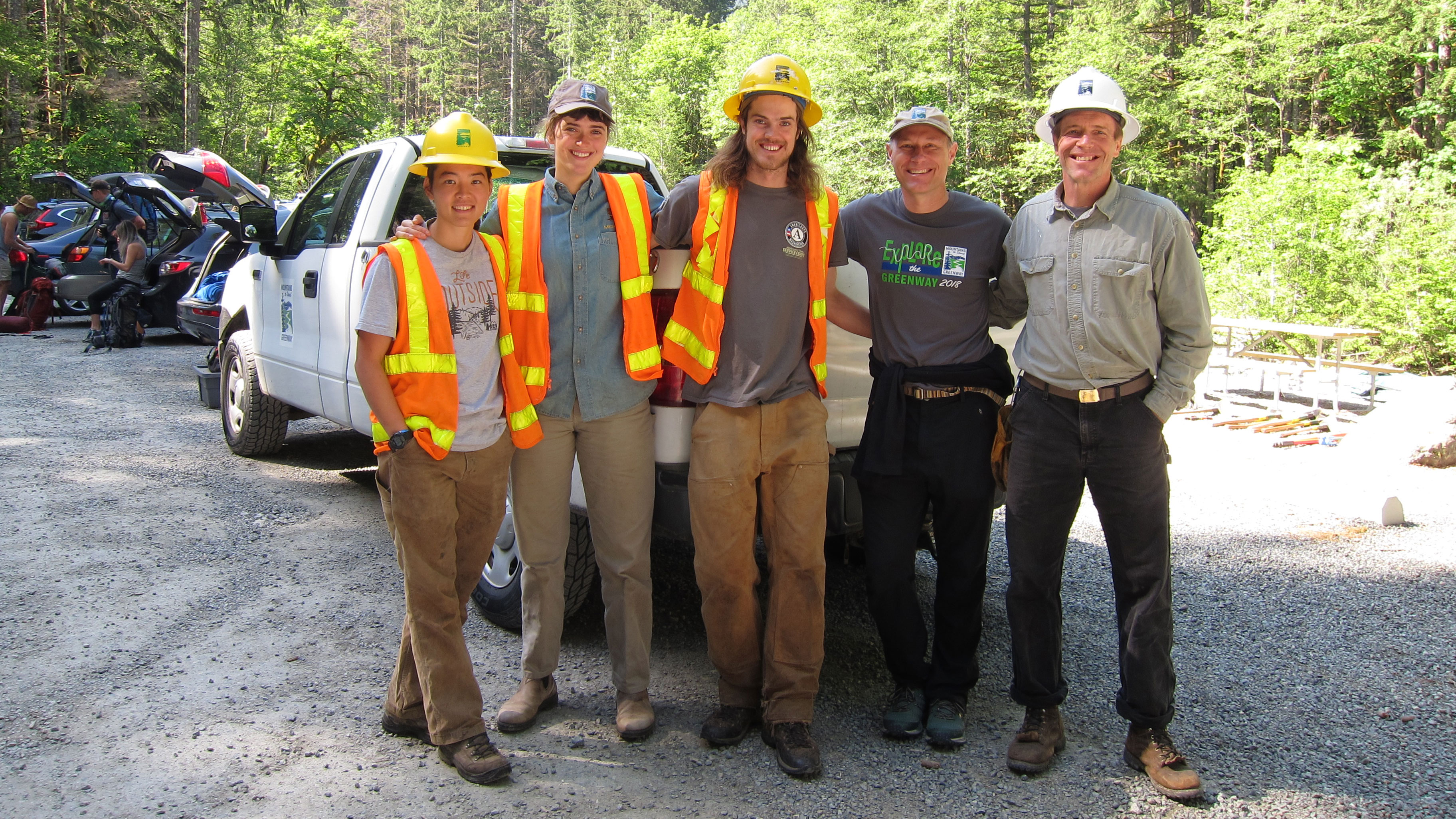 Mountains to Sound Greenway Trust volunteers and rangers