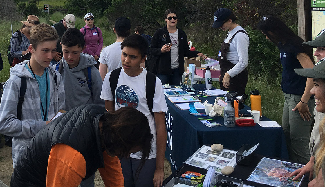 City Nature Challenge sign up desk