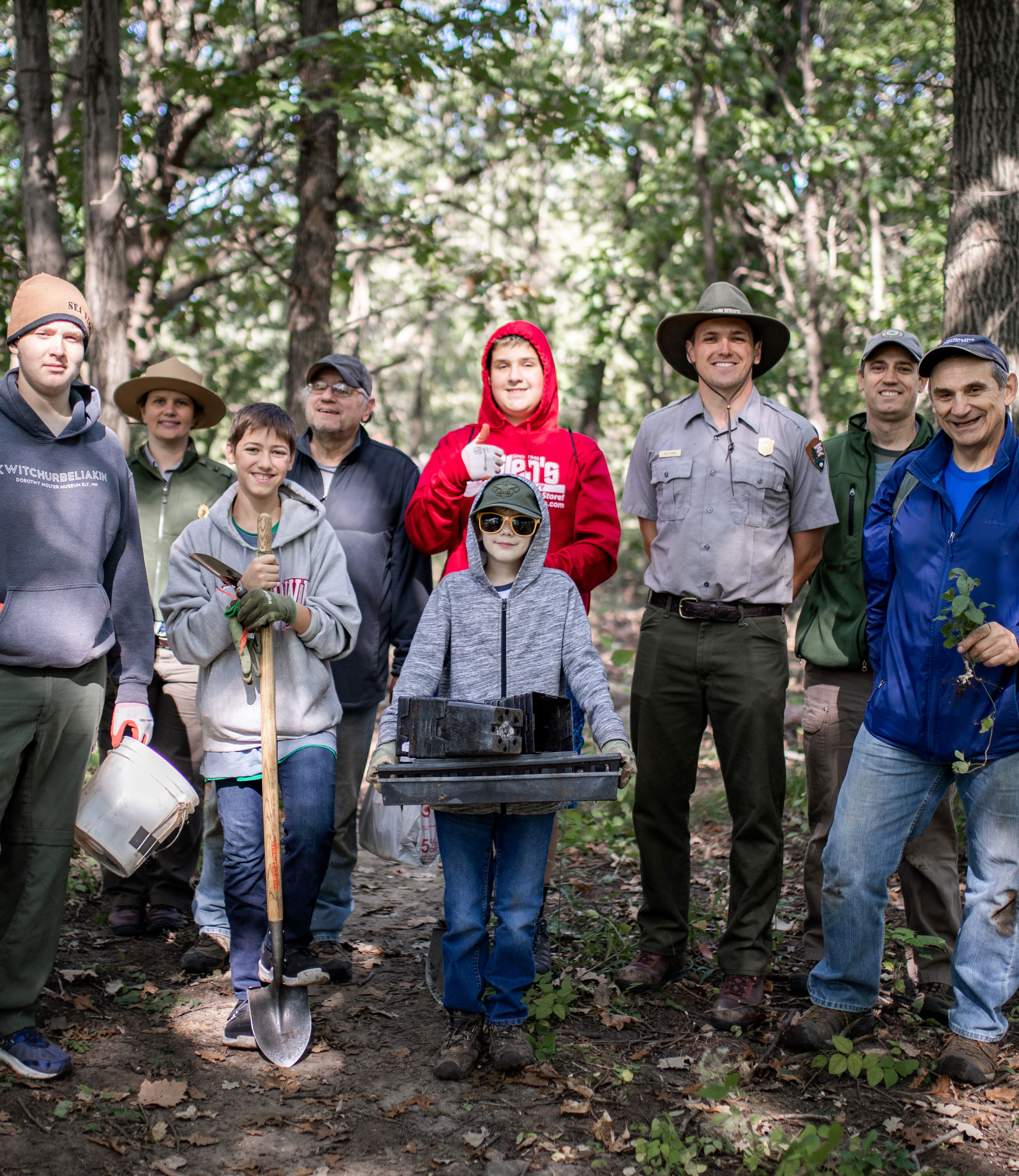 Volunteers at a Signature NPLD Event at Coldwater Springs