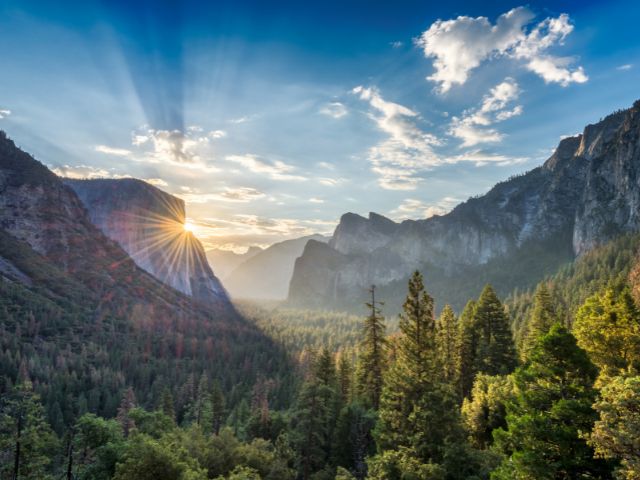 a view of Yosemite National Park