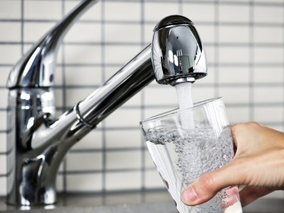 Filling Glass with Tap Water