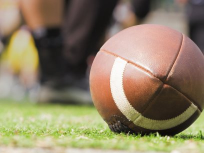Football on the field