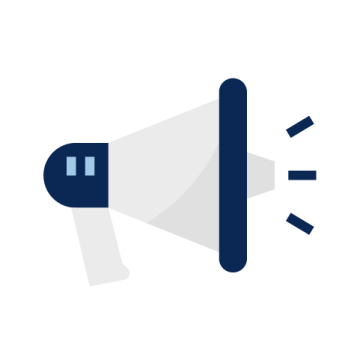 Megaphone making noise