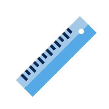 Blue ruler icon
