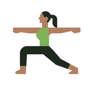 Person stretching and doing yoga