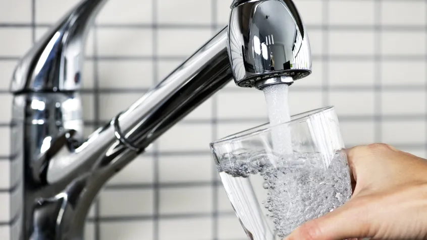 Filling Glass with Tap Water
