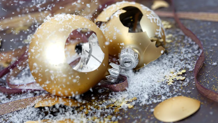 Broken ornaments