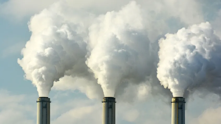 Smokestacks and greenhouse gas