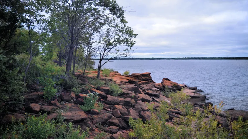 Lake Lewisville in Texas