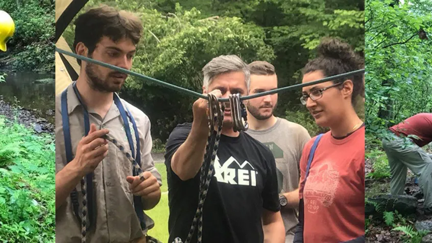 NPS volunteers restoring trails
