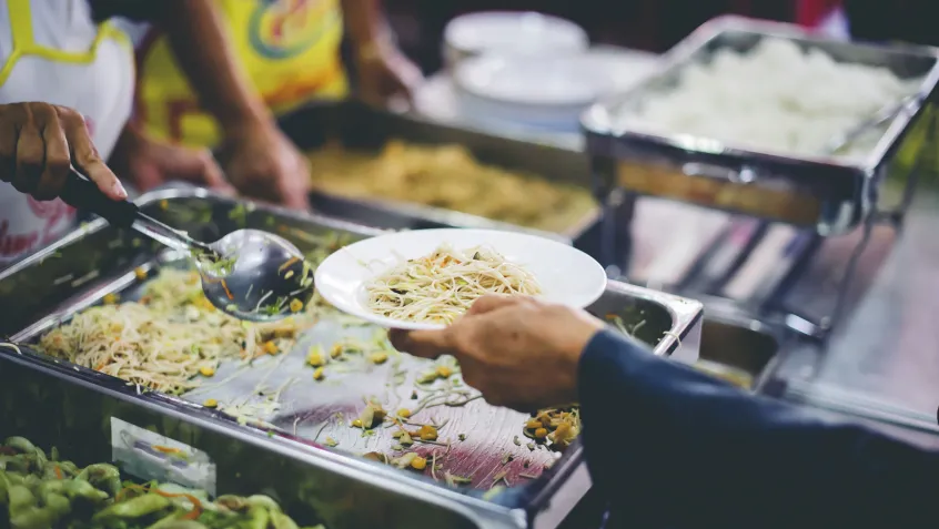 Giving back at a kitchen