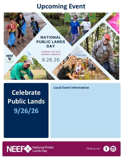 NPLD 2026 Customizable flyer with NPLD Graphic and title in English