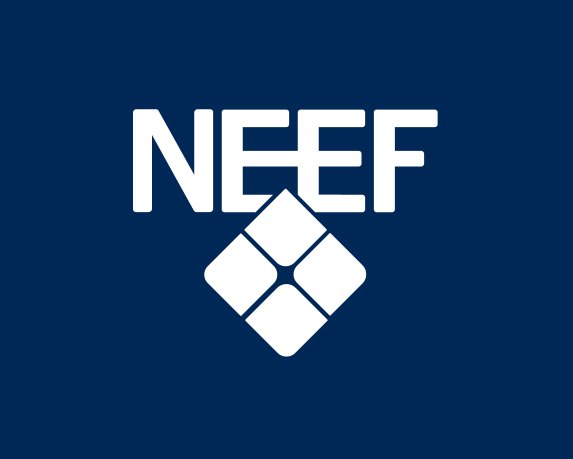 NEEF logo vertical reversed