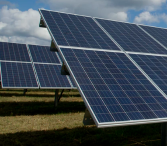 Solar panels outdoors
