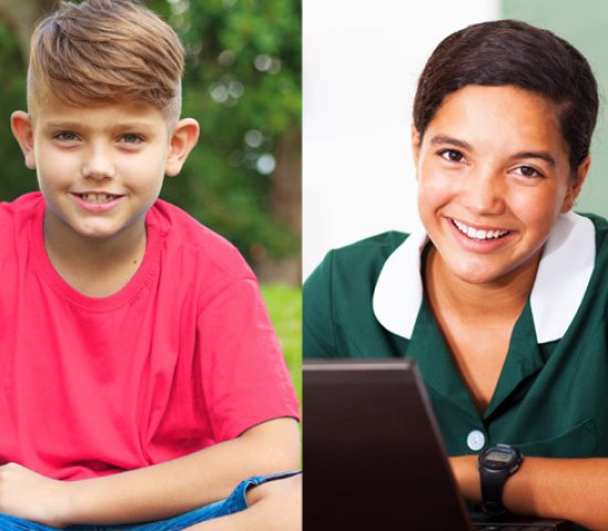 Climate Superstars Students smiling in different locations