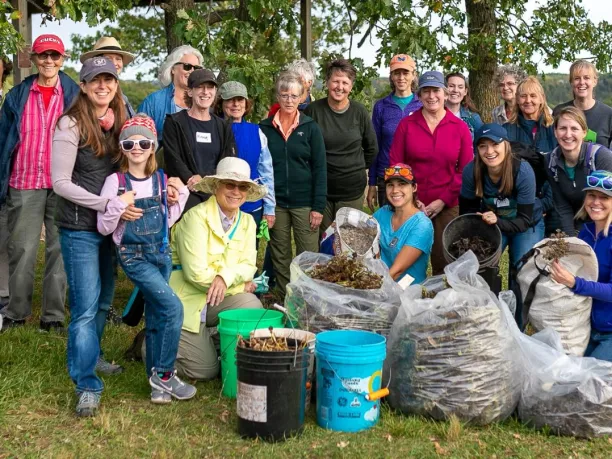 NPLD highlighted site volunteers pose for a group picture