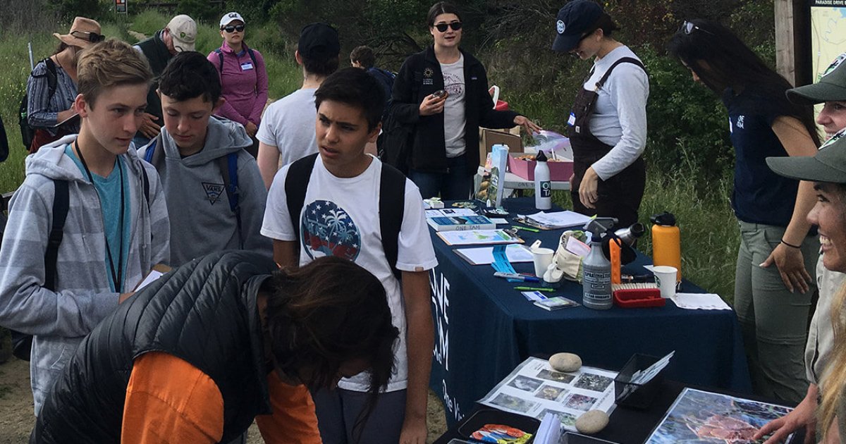 City Nature Challenge sign up desk