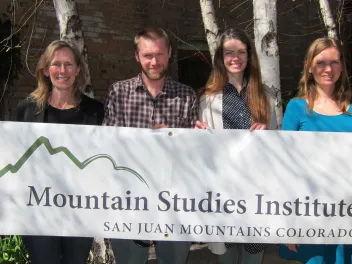 Mountain Studies Institute volunteers at an event