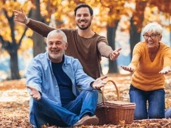 Intergenerational family on public lands