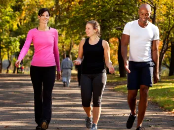 People walking in the park