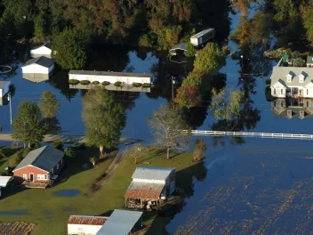 Flooded homes