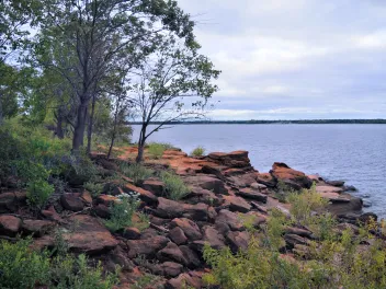 Lake Lewisville in Texas