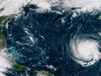 Hurricane Florence approaching the US Coast