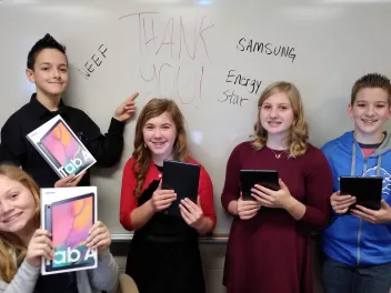 Student winners of the Samsung Climate Superstars Challenge!